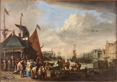 A Fishmarket by Cornelis Beelt